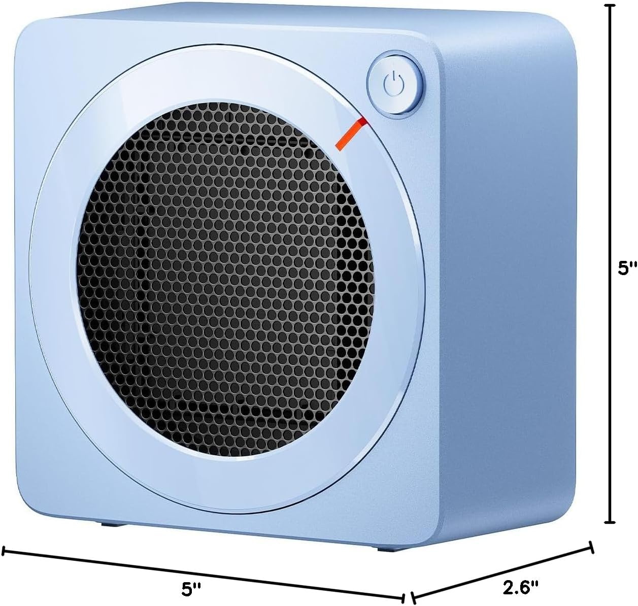 image:imageGaiatop Mini Space Heater Lightweight PTC Ceramic Fast Heating 500W Energy Efficient for Indoor Use Overheating amp 45 TipOver Protection Portable Desk Electric Heaters for Office Home PinkBlue