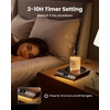 Gaiatop Coffee Mug Warmer, 3 Temperature Settings, 2-10H Auto Shut Off and Warm Strip Indicator Lights, 50W Smart Cup Warmers Fast Heating Plate for Tea Milk Cocoa Candle, Stocking Stuffers, Wood(Wood)
