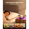Gaiatop Coffee Mug Warmer for Desk, 3 Temp Settings, 2-9Hrs Timer, 3 Colorful Romantic Atmosphere Light Modes, Stocking Stuffers, Beverage Heating Plate with Digital Display for Candle Tea Milk Black(Wood)