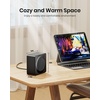 Gaiatop Mini Space Heater, Lightweight PTC Ceramic Fast Heating 500W Energy Efficient for Indoor Use, Overheating & 45° Tip-Over Protection, Portable Desk Electric Heaters for Office Home Pink(Black)