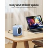 Gaiatop Mini Space Heater, Lightweight PTC Ceramic Fast Heating 500W Energy Efficient for Indoor Use, Overheating & 45° Tip-Over Protection, Portable Desk Electric Heaters for Office Home Pink(Blue)