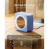 Gaiatop Mini Space Heater, Lightweight PTC Ceramic Fast Heating 500W Energy Efficient for Indoor Use, Overheating & 45° Tip-Over Protection, Portable Desk Electric Heaters for Office Home Pink(Blue)