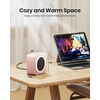 Gaiatop Mini Space Heater, Lightweight PTC Ceramic Fast Heating 500W Energy Efficient for Indoor Use, Overheating & 45° Tip-Over Protection, Portable Desk Electric Heaters for Office Home Pink(Pink)