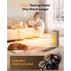 Gaiatop Space Heaters for Indoor Use, Portable Electric Heater with Thermostat, 1500W PTC Ceramic Room Heater with Remote, 5 Modes, 60° Oscillating, 12H Timer Fast Heating Bedroom Office Bathroom Home(Silver)