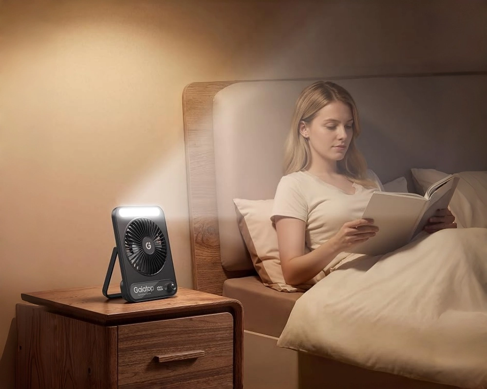 GAIATOP portable fan and travel essentials
